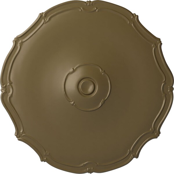 Ekena Millwork Pompeii Ceiling Medallion (Fits Canopies up to 2"), Hnd-Painted Mississippi Mud, 18 7/8"OD x 1 1/2"P CM18POMMF - main